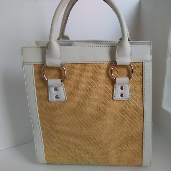 New York & Company Handbags - New York Jones & Company Color White/Gold /Shoulder /Hand Bag